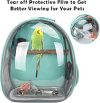 Bird Backpack Carrier with Perch, Portable Wild Bird Travel Cage Bag, Parrot - Image 7
