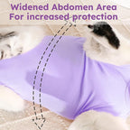 Cat Recovery Suit for Spay Abdominal Wound, Breathable Kitten Onesie for Cats - Image 5