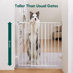 Babelio Baby Gate for Stairs & Doorways, 26-43" W 34" H Extra Tall| No Bottom - Image 2