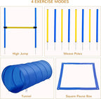 PawHut 4PC Obstacle Dog Agility Training Course Kit Backyard Competitive - Image 4