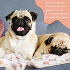 Chumia 40 Pcs Blankets Soft Fluffy Fleece Washable Pet Dog Sleep mat Paw Print - Image 5