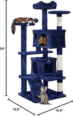 Yaheetech 54in Cat Tree Tower Condo Furniture Scratch Post - Image 10