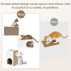 EHEYCIGA Cardboard Cat Scratcher House, 20-Inch Corrugated Cat Scratcher - Image 4