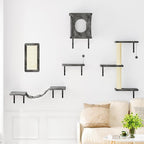NUNU LAB Cat Wall Shelves Set, Bridge Ladder, Scratching Post, Indoor Cat - Image 6