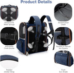 Lekebobor Large Cat Backpack Carrier Expandable Pet Carrier Backpack - Image 4