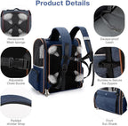 Lekebobor Extra Large Cat Backpack Carrier Expandable Pet Carrier Backpack - Image 5