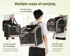 Pecute Cat Backpack with Widened Interior Space, Upgraded Dog Backpack Carrier - Image 4