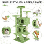 70 Inch Green Cat Tree, Tall Cat Tower - Image 2