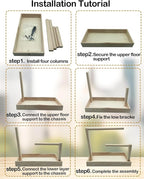 Small Bird Training Stand Portable Tabletop Birds Perch Desktop Platform - Image 6