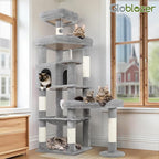 Globlazer Extra Large Platform Cat Tree, 65in Sturdy Cat Tree - Image 8