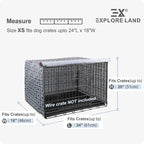 Explore Land Pattern Dog Crate Cover - Image 2