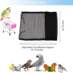 Daoeny Universal Bird Cage Cover, Adjustable Parrot Nylon Airy Soft Mesh Net - Image 3