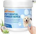 80 Counts Pet Dental Finger Wipes by GIFTMISSU