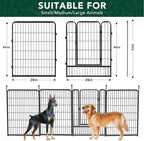 Dog Playpen Outdoor, 16 Panels 40" High Metal Dog Fence - Image 6