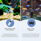AQQA Electric Aquarium Gravel Cleaner, 6 in 1 Automatic Fish Tank Cleaning - Image 2