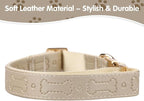TDTOK Stylish Leather Dog Collar, Comfortable Soft PU Leather Dog Collars - Image 3