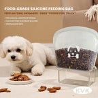 Extra Extra Large Silicone Dog Food Mat 39.4×43.3in and 128oz Silicone Bag Set - Image 4