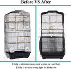 ASOCEA Bird Cage Seed Catcher, Universal Bird Cage Cover Skirt, Adjustable - Image 4