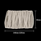 Bird Cage Cover, Breathable Nylon Mesh Seed Catcher Guard, Adjustable Elastic - Image 2