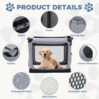 DUMOS Dog Crate 36 Inch Travel Cat Pet Carrier - Image 3