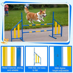 Agility Wing Jumps with Bar Dog Training Hedge Metal Frame Adjustable Pet - Image 3