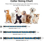 Cotton Handmade Dog Collar Cute and Distinctive Patterns Blue Tulip - Image 3