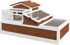 PawHut 3- Room Tortoise House Habitat by PawHut