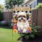 Spring Summer Garden Flag Shih Tzu Dog Flag 12x18 Inch Double-Sided Cute Puppy - Image 3
