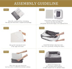 Bedfolks Orthopedic Dog Bed, Waterproof Dog Sofa Bed - Image 6