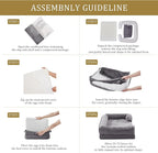 Bedfolks Orthopedic Dog Bed XL, Waterproof Dog Sofa Bed - Image 6