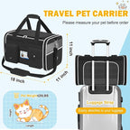 HUANLANG Soft-Sided Cat Carrier Airline Approved, Dog Carriers - Image 5