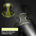 PUPTECK Cat Harness and Leash Set Escape Proof Reflective Cat Walking Harness - Image 6
