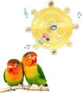 Bird Toys for Parakeets, Colorful Parakeet Toys Wheel, Interactive Spinner by Jevnd