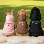 Personalized Name Dog Hoodie, Embroidered Hoodies Pets Name, Custom Pet Memorial - Image 3