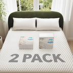 OhGeni 100% Waterproof Mattress Protector, Fitted Sheet, Full -2 Pack by OhGeni