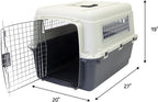 SportPet Designs Plastic Kennels Rolling Plastic Wire Door Travel Dog Crate - Image 9