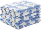1 Pack 3 Blankets Super Soft Fluffy Premium Cute Elephant Pattern Pet Blanket by luciphia
