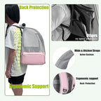 Parrot Carrier Backpack with Front Zipper Opening, Bird Travel Carrier Cage - Image 5
