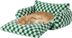 Hollypet Cat Bed Fluffy Plush Mutifuctional Double-Layer Soft Pet Couch - Image 2