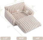 Hollypet Cat Bed Fluffy Plush Mutifuctional Double-Layer Soft Pet Couch - Image 3
