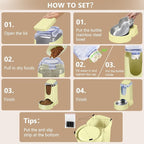 HWONMTE Portable Automatic Cat Feeder and Water Dispenser - Image 6