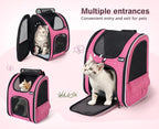 Pecute Cat Backpack Carrier Expandable, Pet Backpack - Image 6