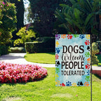 Dogs Welcome People Tolerated Garden Flag, Pet Lover Yard And Porch Flag - Image 4