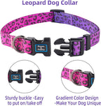 Roses&Poetry Small Dog Collar, Cute Leopard Style Adjustable Reflective Puppy - Image 3