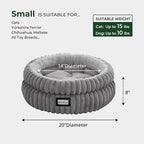 BALANCE Cat Bed Kitten Bed, Washable Round Cat Beds - Image 5