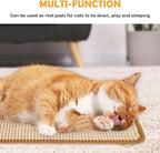 Cat Scratcher Mat, 19.68 x 9.84 Inch Sisal Cat Scratching Pad Rug - Image 5
