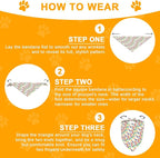Dog First Birthday Party Decorations, Adjustable Dog Bandana Set - Image 5