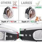 Portable Small Animal Backpack Travel Breathable Pet Carrier Bag Cages - Image 5