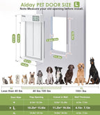 Automatic Dog Door with Collar Sensor, 2-Flap Large Electronic Dog Door - Image 6