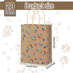 Blulu 20 Pcs Puppy Dog Paw Gift Bags - Image 3